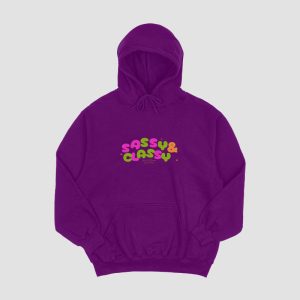 Purple Hoodie Sassy & Classy